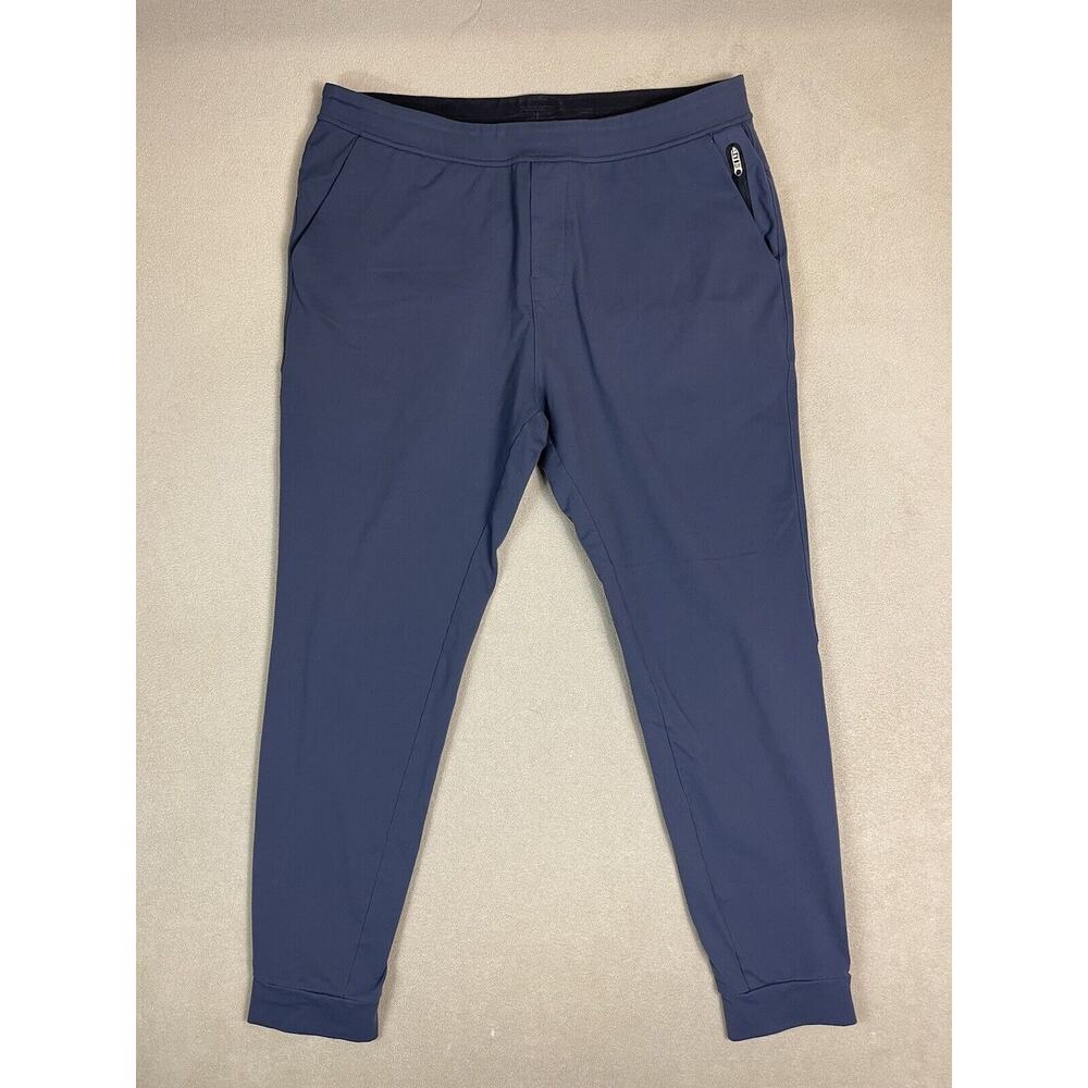 Public Rec Pants‎ Mens 38/34 Blue Jogger Sweatpants Pockets Tapered Adult